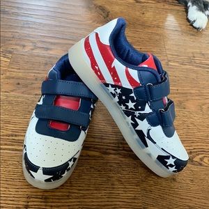 LED color changing sneakers